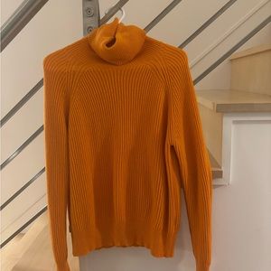 Orange Turtleneck